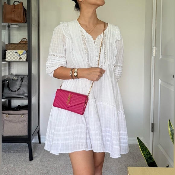 🍓YSL Monogram Flap Wallet in Grained Leather - Picture 16 of 16